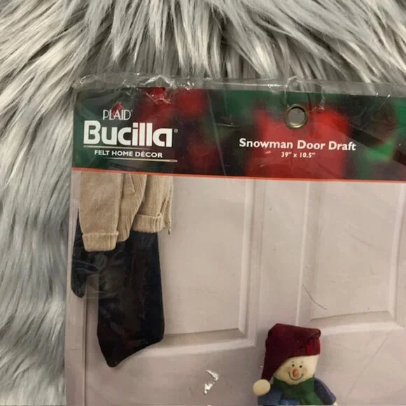 Bucilla Felt Snowman Door Draft Kit - Picture 4 of 5